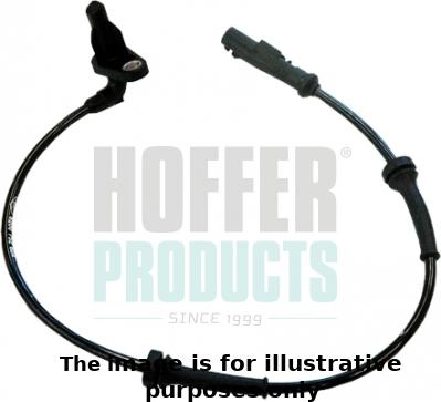 Hoffer 8290247E - Датчик ABS, частота вращения колеса autodif.ru