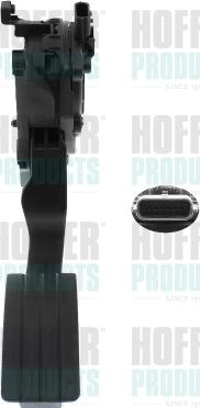 Hoffer 7513782 - Комплект педали управления подачей топлива autodif.ru