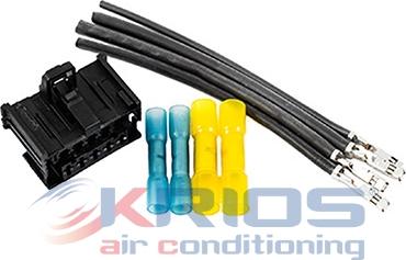 Hoffer K26204 - Ремкомплект кабеля, тепловентилятор салона (сист.подогр.дв.) autodif.ru