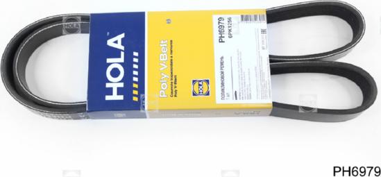 Hola PH6979 - Ремень поликлиновый 6PK1256 HYUNDAI Creta/Solaris II/Tucson HOLA PH6979 autodif.ru
