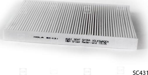 Hola SC431 - Фильтр воздуха в салоне autodif.ru