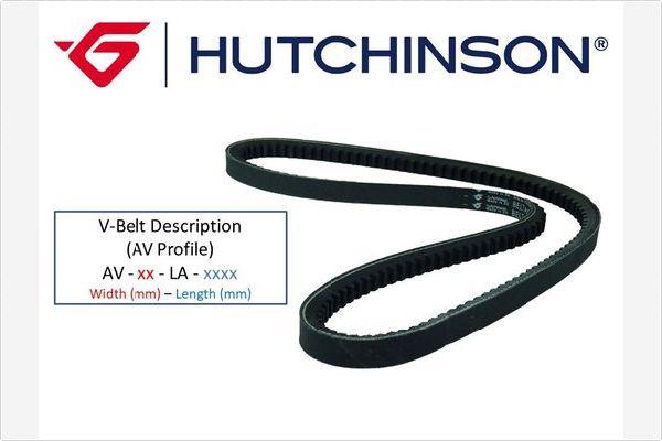 Hutchinson AV 10 890 (La 900) - Клиновой ремень, поперечные рёбра autodif.ru