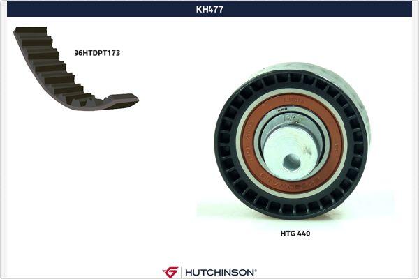 Hutchinson KH 477 - Комплект зубчатого ремня ГРМ autodif.ru