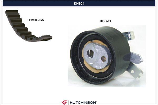 Hutchinson KH 504 - Комплект зубчатого ремня ГРМ autodif.ru