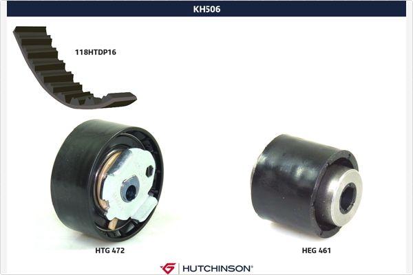 Hutchinson KH 506 - Комплект зубчатого ремня ГРМ autodif.ru