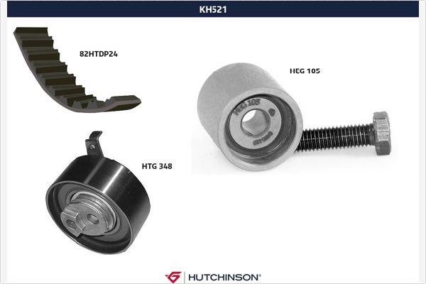 Hutchinson KH 521 - Комплект зубчатого ремня ГРМ autodif.ru