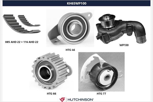 Hutchinson KH 65WP100 - Водяной насос + комплект зубчатого ремня ГРМ autodif.ru