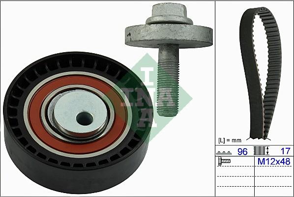 INA 530 0604 10 - Ремень ГРМ зубчатый с роликами, комплект autodif.ru