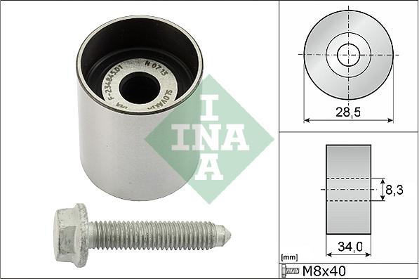 INA 532 0197 10 - Направляющий ролик, зубчатый ремень ГРМ autodif.ru