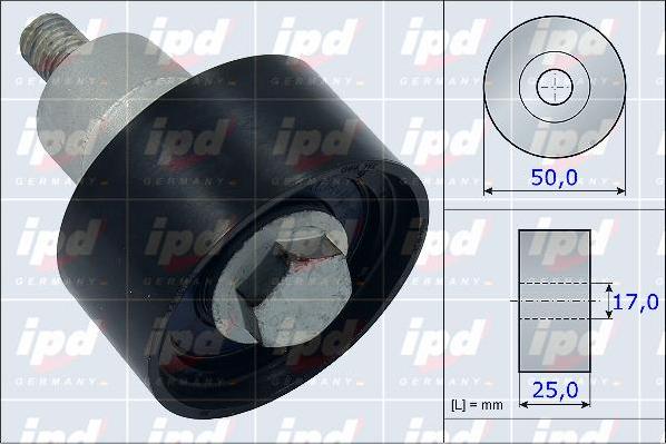 IPD 15-3916 - Направляющий ролик, зубчатый ремень ГРМ autodif.ru