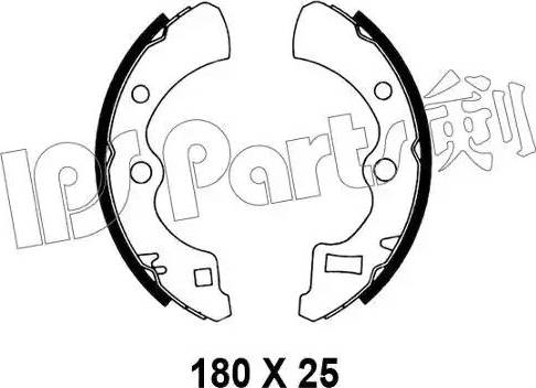 IPS Parts IBL-4402 - Тормозные башмаки, барабанные autodif.ru