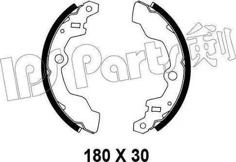 IPS Parts IBL-4808 - Тормозные башмаки, барабанные autodif.ru