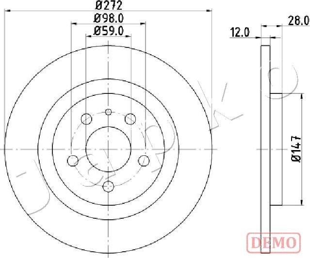 Japko 610606C - Тормозной диск autodif.ru