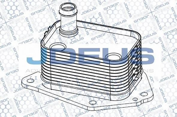Jdeus 465M10 - Масляный радиатор, двигательное масло autodif.ru