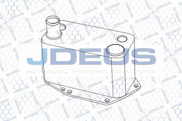 Jdeus 405M11 - Масляный радиатор, двигательное масло autodif.ru