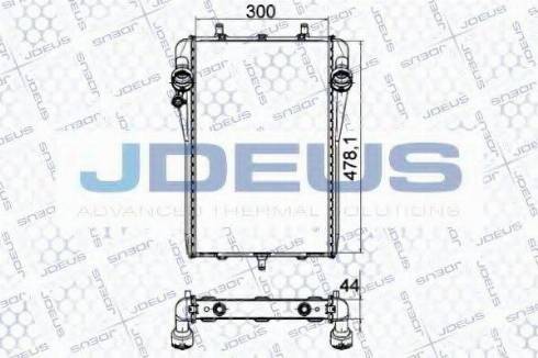 Jdeus 043M13 - Радиатор, охлаждение двигателя autodif.ru