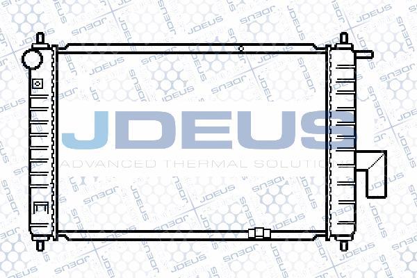 Jdeus 056M07 - Радиатор, охлаждение двигателя autodif.ru