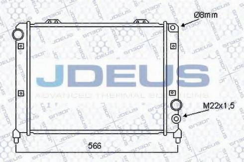 Jdeus 000V06 - Радиатор, охлаждение двигателя autodif.ru