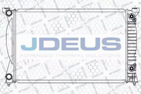 Jdeus 001M27 - Радиатор, охлаждение двигателя autodif.ru