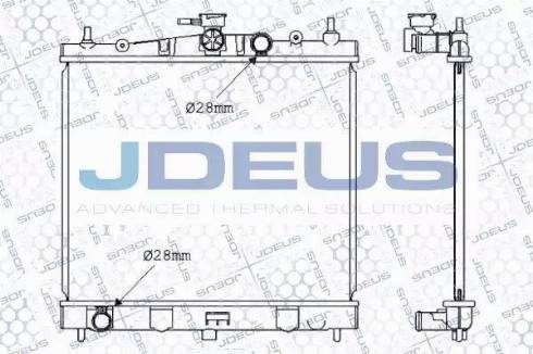 Jdeus 019M50 - Радиатор, охлаждение двигателя autodif.ru
