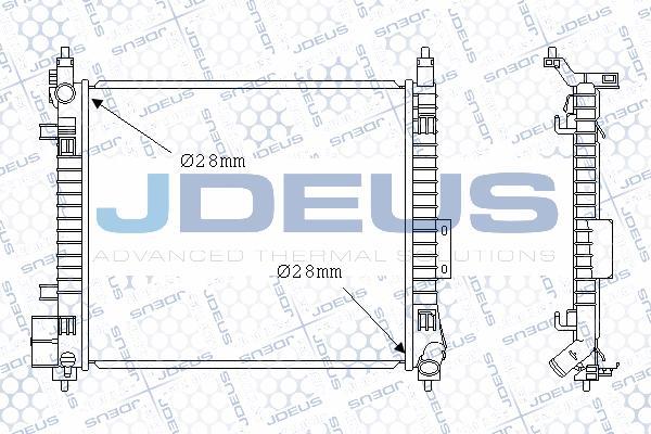 Jdeus 019M77 - Радиатор, охлаждение двигателя autodif.ru