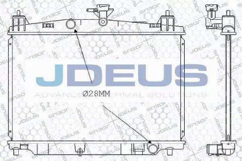 Jdeus 016M32 - Радиатор, охлаждение двигателя autodif.ru