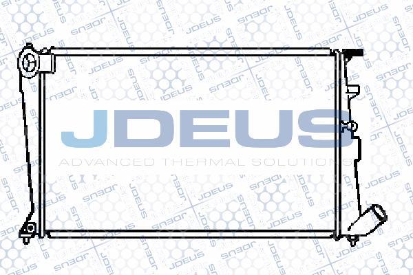 Jdeus 021V28 - Радиатор, охлаждение двигателя autodif.ru