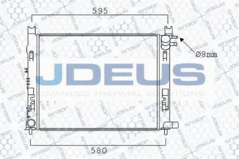 Jdeus 023M95 - Радиатор, охлаждение двигателя autodif.ru