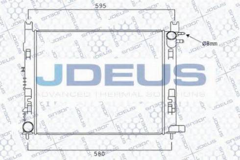 Jdeus 023M96 - Радиатор, охлаждение двигателя autodif.ru