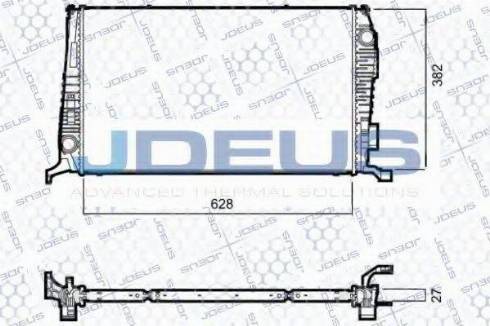 Jdeus 023M52 - Радиатор, охлаждение двигателя autodif.ru