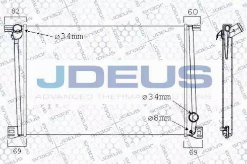 Jdeus 070M04 - Радиатор, охлаждение двигателя autodif.ru