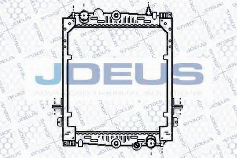 Jdeus 108M04 - Радиатор, охлаждение двигателя autodif.ru