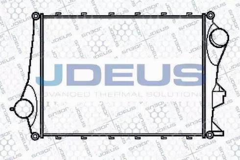 Jdeus 831M12 - Интеркулер, теплообменник турбины autodif.ru