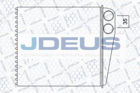 Jdeus 201M03 - Теплообменник, отопление салона autodif.ru