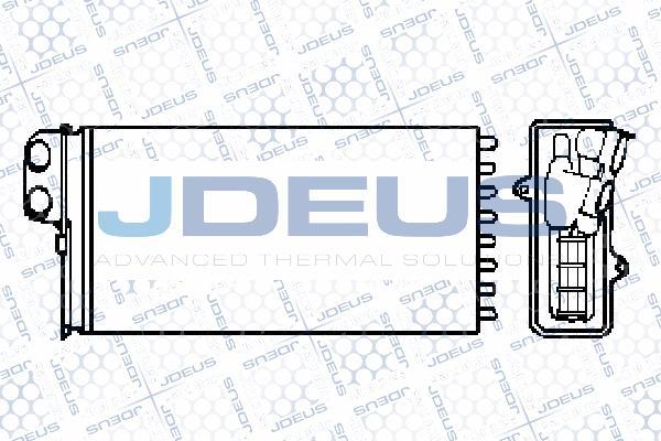Jdeus 207B06 - Теплообменник, отопление салона autodif.ru