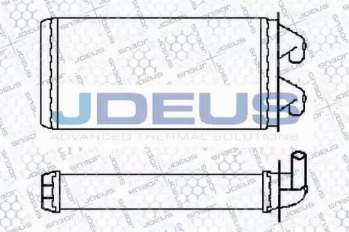 Jdeus 211M09 - Теплообменник, отопление салона autodif.ru