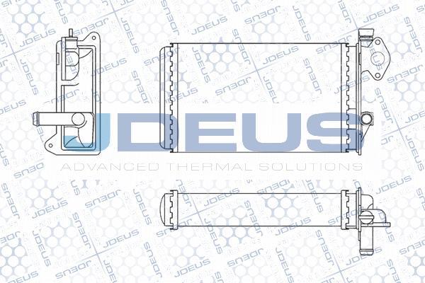 Jdeus 230V04 - Теплообменник, отопление салона autodif.ru
