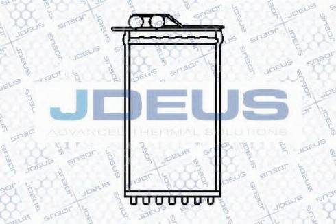 Jdeus 225B07 - Теплообменник, отопление салона autodif.ru
