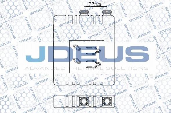 Jdeus 220M30 - Теплообменник, отопление салона autodif.ru