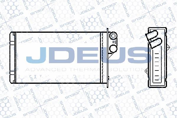 Jdeus 223M58 - Теплообменник, отопление салона autodif.ru