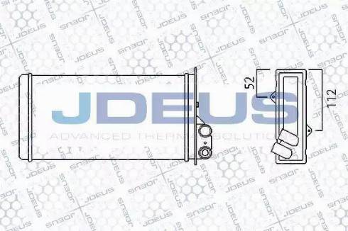 Jdeus 223M18 - Теплообменник, отопление салона autodif.ru