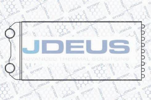 Jdeus 223M28 - Теплообменник, отопление салона autodif.ru