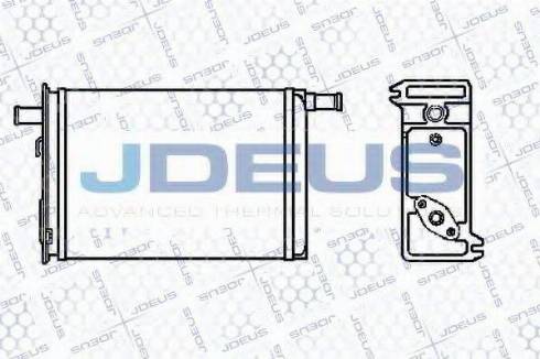 Jdeus 223V09 - Теплообменник, отопление салона autodif.ru