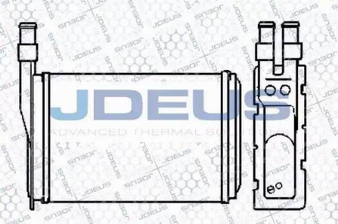 Jdeus 223V08 - Теплообменник, отопление салона autodif.ru