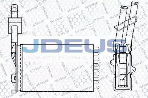 Jdeus 223V07 - Теплообменник, отопление салона autodif.ru