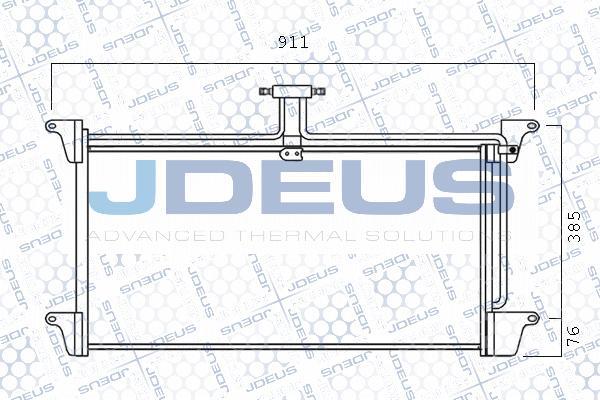 Jdeus 741M04 - Конденсатор кондиционера autodif.ru