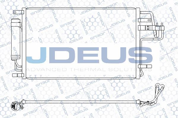 Jdeus 754M22 - Конденсатор кондиционера autodif.ru