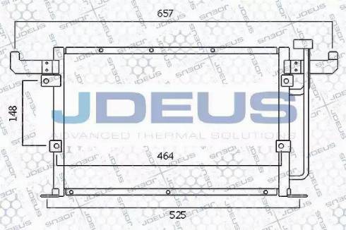 Jdeus 705M21 - Конденсатор кондиционера autodif.ru