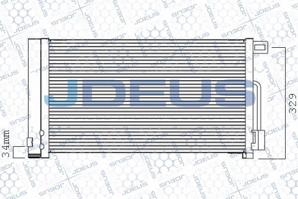 Jdeus 711M67 - Конденсатор кондиционера autodif.ru