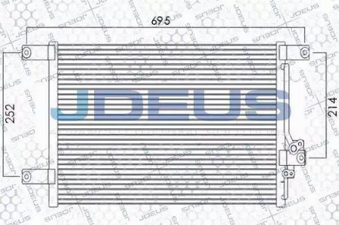 Jdeus 718M34 - Конденсатор кондиционера autodif.ru